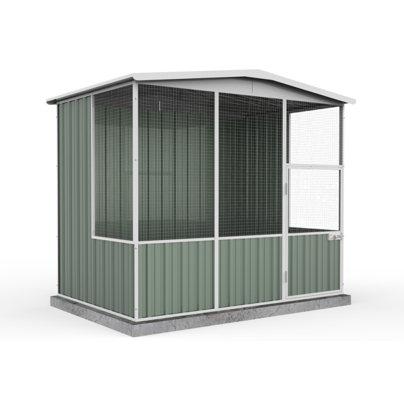 Absco Gable Roof Aviary 2.26m x 1.48m x 2.00m A23151GK ...